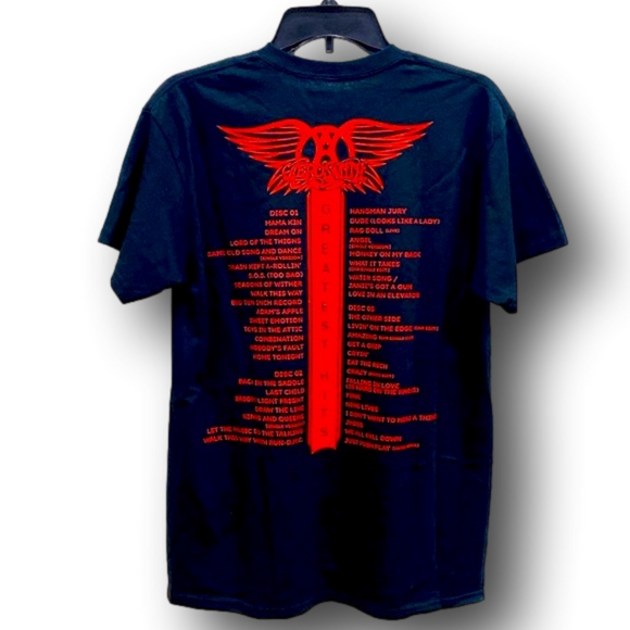 Aerosmith Greatest Hits Double-Sided Graphic T-Shirt - Size Medium - NWT - Picture 2 of 5